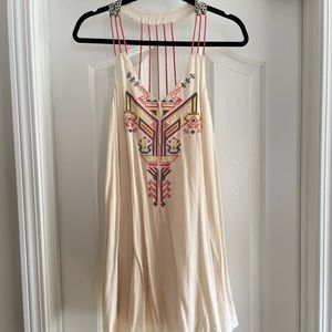 Cream mini dress